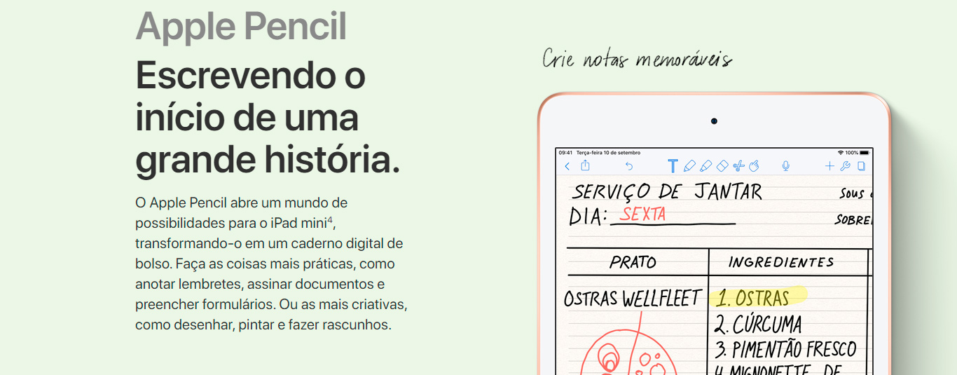 iPad mini 5 Apple, Tela Retina, 64GB, Cinza Espacial, Wi-Fi - MUQW2BZ/A